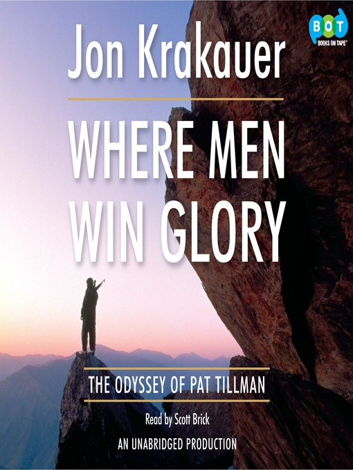 Title details for Where Men Win Glory by Jon Krakauer - Wait list